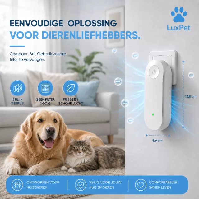 LuxPet AirPure™  Luchtzuiveraar voor Huisdieren
