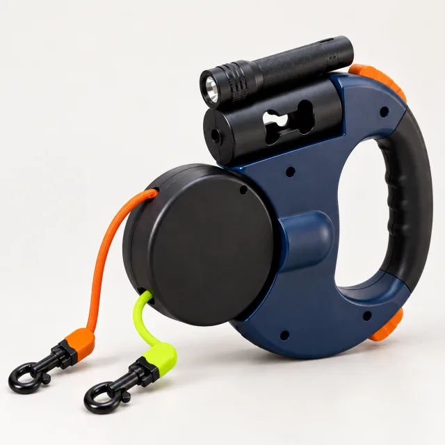 Duo Hondenriem met LED-Verlichting