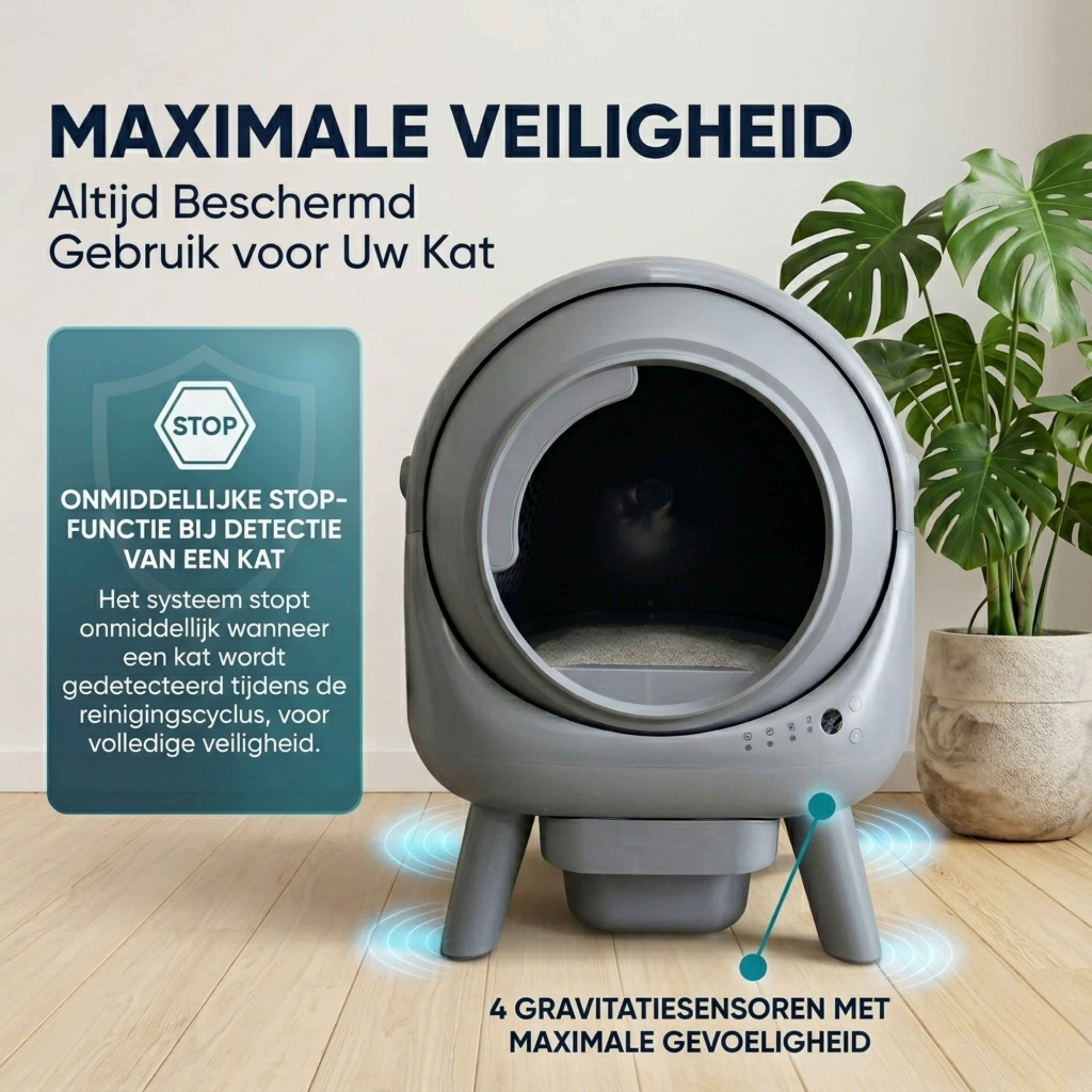 Slimme Robotkattenbak - Zelfreinigend