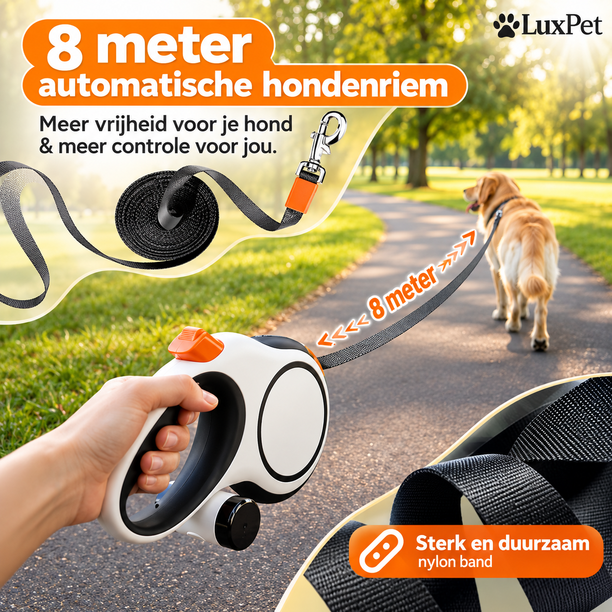 LuxPet automatische hondenriem